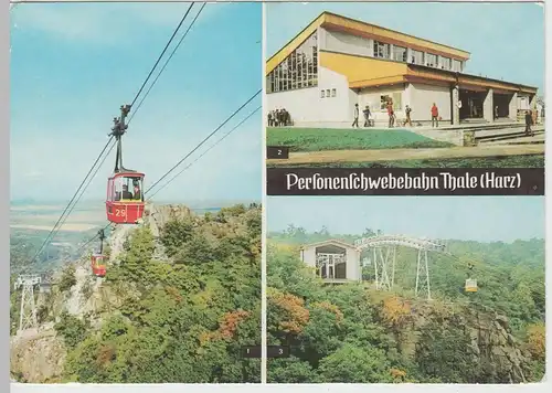 (83402) AK Thale, Harz, Schwebebahn, Bergstation 1985