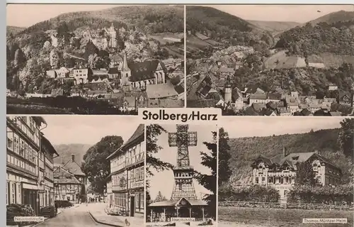 (80730) Foto AK Stolberg, Mehrbildkarte 1963