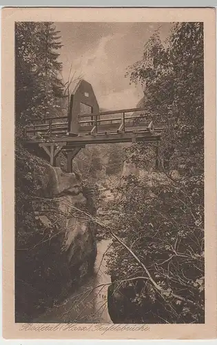 (80492) AK Bodetal, Harz, Teufelsbrücke, vor 1945