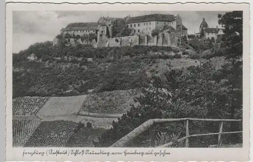 (80013) AK Freyburg (Unstrut), Schloss Neuenburg v. Hainberg gesehen