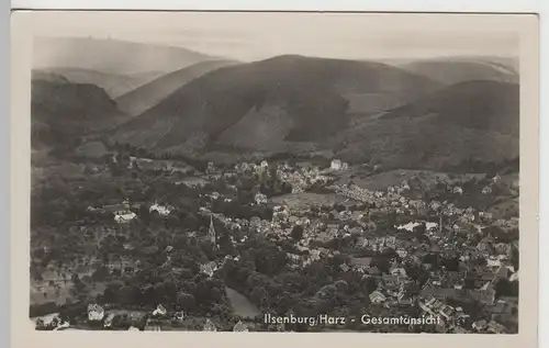 (79914) Foto AK Ilsenburg, Harz, Panorama, Sonderstempel 1955