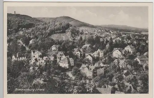 (78647) AK Blankenburg, Harz, Panorama 1933-45