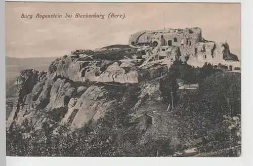 (77693) AK Blankenburg (Harz), Burg Regenstein, vor 1945