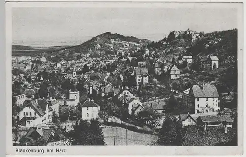 (77697) AK Blankenburg (Harz), Gesamtansicht, 1933-45