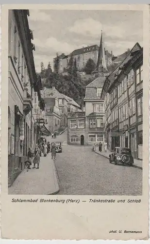 (77330) AK Blankenburg, Harz, Tränkestraße, Schloss, St. Bartholomäus