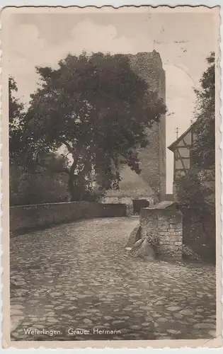 (77186) Foto AK Burg Weferlingen, Grauer Hermann 1935