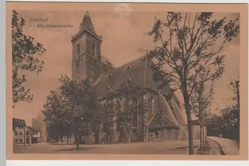 (76209) AK Staßfurt, Alte Johanniskirche, vor 1945