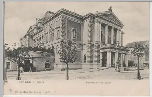 (73596) AK Halle, Saale, Stadttheater, bis um 1905