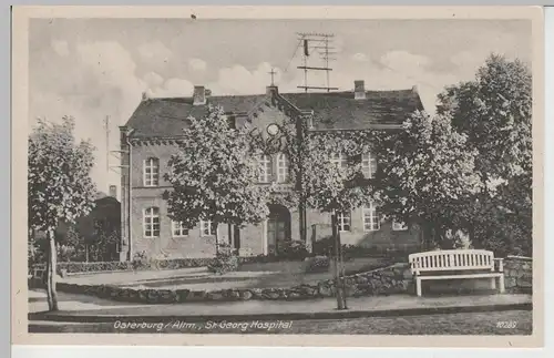(73575) AK Osterburg, Altmark, St. Georg Hospital, vor 1945