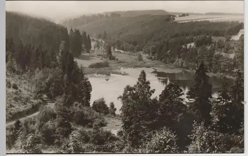 (73570) Foto AK Güntersberge, Harz, Blick zum See 1960