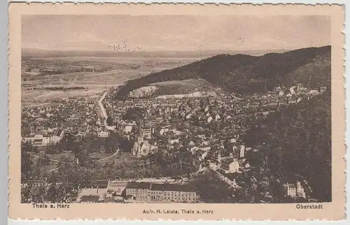 (73417) AK Thale, Harz, Panorama Oberstadt 1934