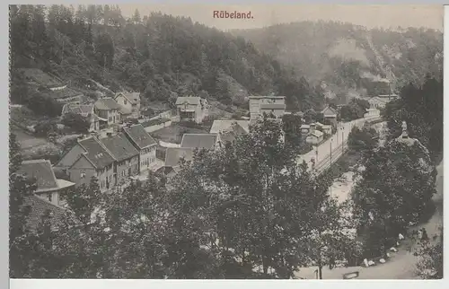 (73410) AK Rübeland, Harz, Panorama, vor 1945