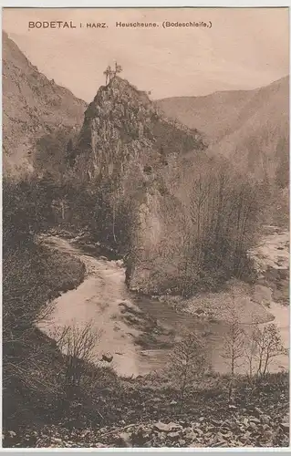 (72928) AK Bodetal, Harz, Heuscheune, Bodeschleife, um 1906