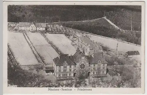 (72556) AK Friedensau, Missions-Seminar, Luftbild vor 1945