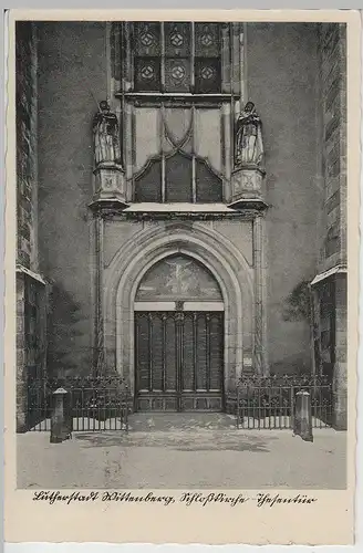 (72512) AK Wittenberg, Schloßkirche, Thesentür 1935