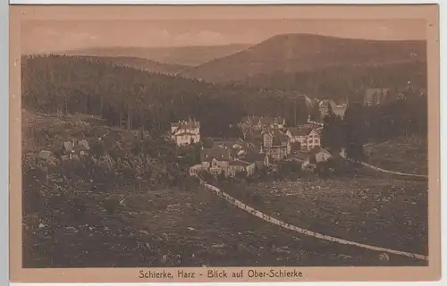 (72371) AK Schierke, Harz, Blick nach Ober-Schierke, vor 1945