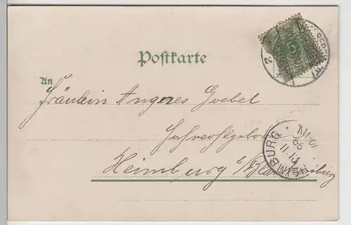 (70812) AK Halberstadt, Panorama von Südwesten 1899