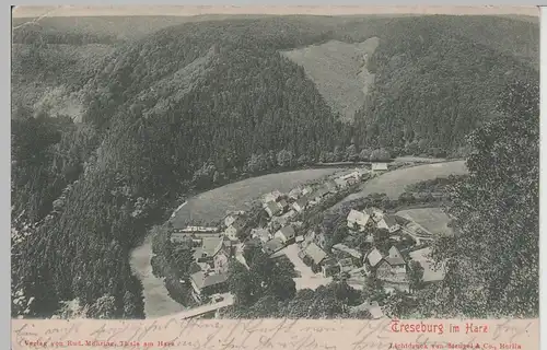 (70757) AK Treseburg im Bodetal, Gesamtansicht 191904