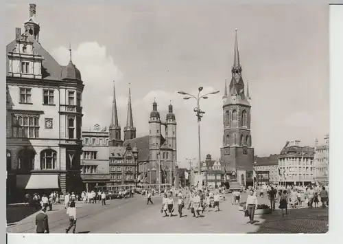 (70338) Foto AK Halle a.d.S., Marktplatz 1977