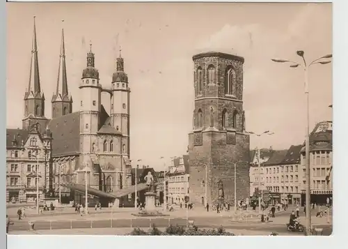 (70339) Foto AK Halle a.d.S., Marktplatz 1969