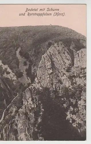 (69231) AK Harz, Bodetal, Schurre, Roßtrappe 1928