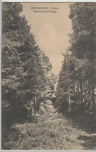 (69205) AK Harz, Schierke, Schnarcherklippen 1915