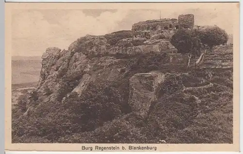 (6806) AK Blankenburg, Harz, Burg Regenstein, vor 1945