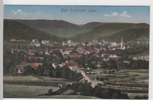 (67242) AK Bad Suderode, Harz, Panorama, vor 1945
