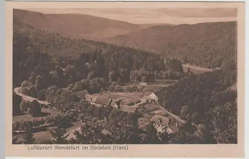 (67344) AK Wendefurt, Harz, Bodetal, Panorama 1922
