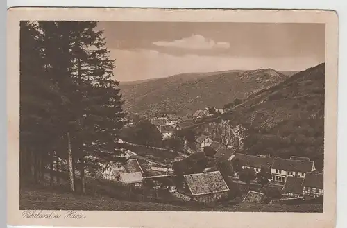 (67239) AK Rübeland, Harz, Panorama, vor 1945