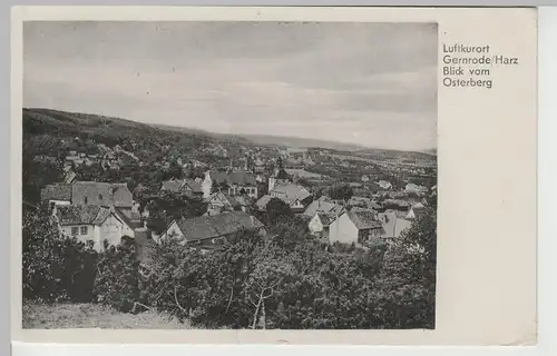 (67162) AK Gernrode, Harz, Blick vom Osterberg 1959