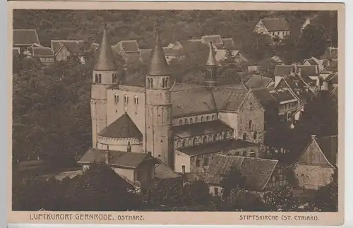 (66257) AK Gernrode, Stiftskirche St. Cyriakus, vor 1945