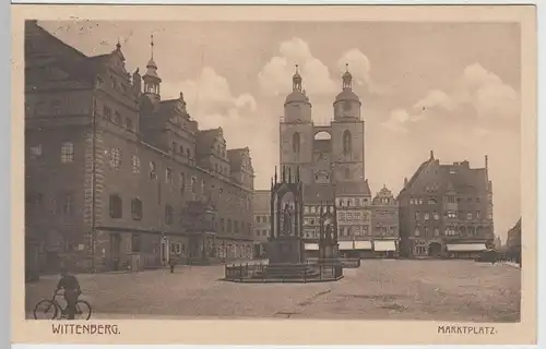 (65296) AK Wittenberg, Marktplatz 1927