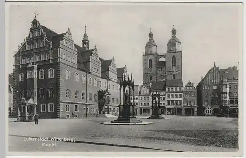 (65295) AK Wittenberg, Markt 1934