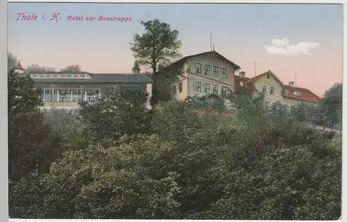 (64890) AK Harz, Hotel zur Roßtrappe, vor 1945