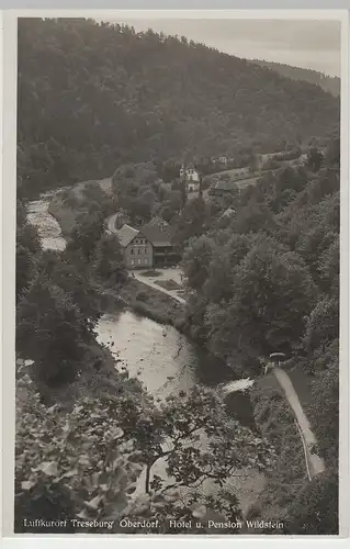 (64531) Foto AK Treseburg, Harz, Oberdorf, Hotel Bad Wildstein, vor 1945