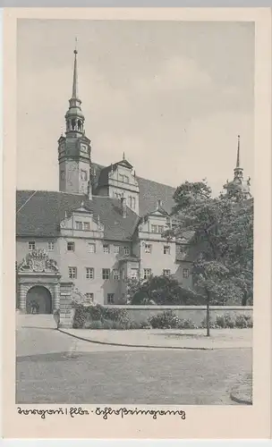 (63114) AK Torgau, Elbe, Schloss Hartenfels, Eingang, vor 1945