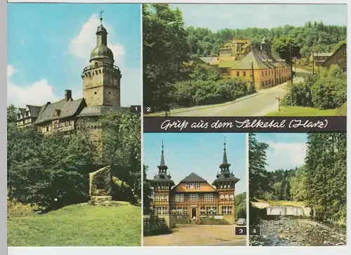 (60894) AK Gruß aus dem Selketal, Mehrbildkarte 1971