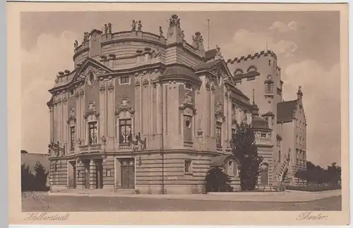 (60856) AK Halberstadt, Theater, vor 1945