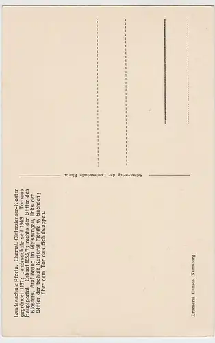 (56651) AK Naumburg, Landesschule Pforta, Torhaus vor 1945