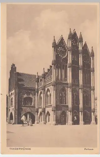 (54882) AK Tangermünde, Rathaus, vor 1945