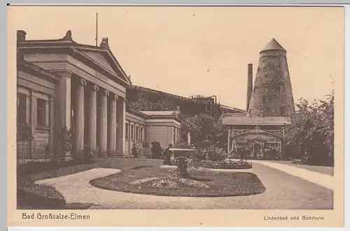 (54620) AK Bad Salzelmen (Bad Groß-Salze-Elmen), Lindenbad, Bohrturm 1910er