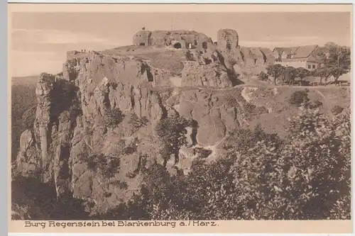 (52857) AK Blankenburg, Harz, Burg Regenstein, vor 1945