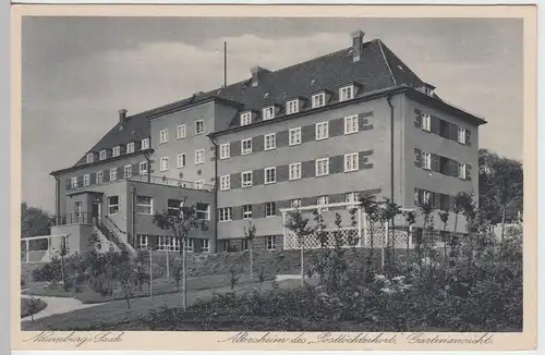 (53131) AK Naumburg, Altersheim des Posttöchterhort, Gartenansicht, vor 1945