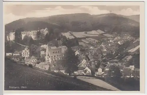 (52860) Foto AK Stolberg, Harz, Panorama 1928