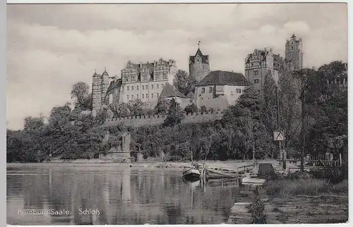 (52337) AK Bernburg, Saale, Schloss, Boot 1959