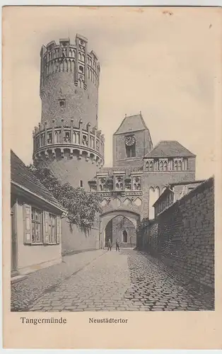 (52445) AK Tangermünde, Neustäter Tor 1912