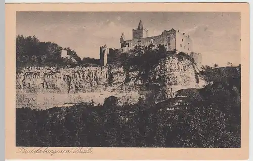 (51868) AK Rudelsburg an der Saale, 1925