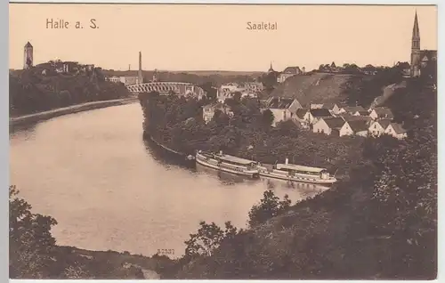 (51654) AK Halle a.d. Saale, Saaletal, vor 1945