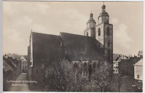 (50329) Foto AK Wittenberg, Stadtkirche, 1932